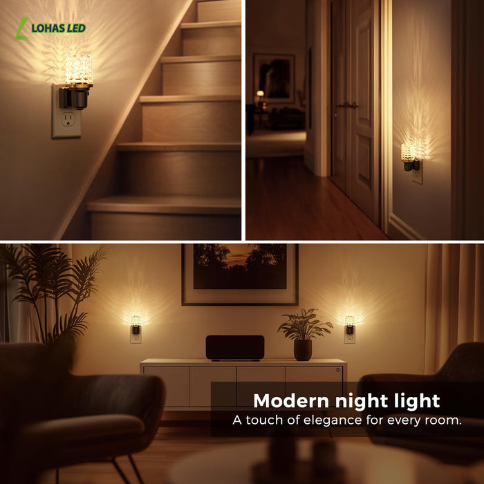 Plug-in Night Light Crystal Diamond Style - [lohasled]