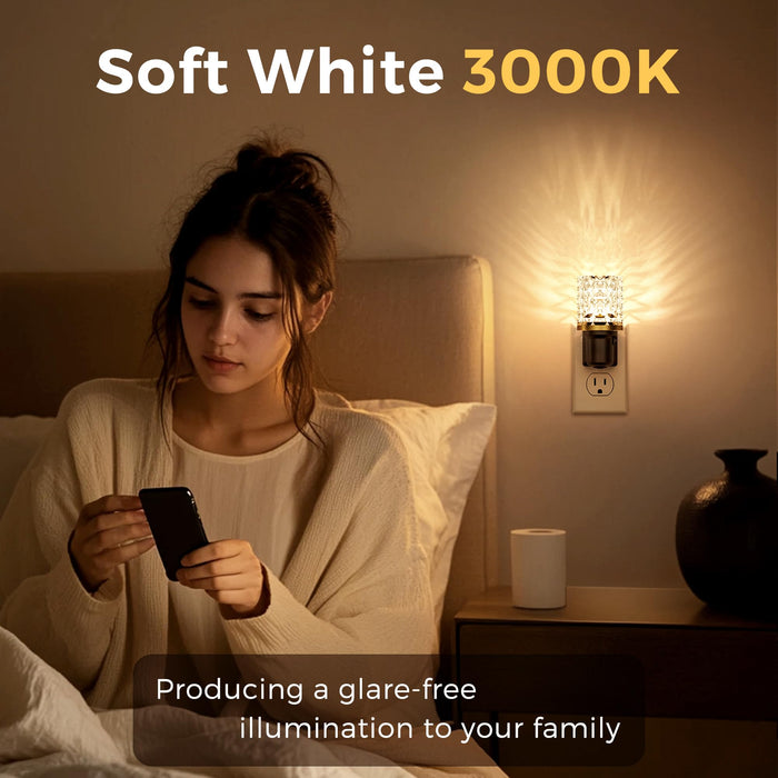 Plug-in Night Light Crystal Diamond Style - [lohasled]