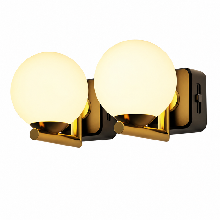 Plug-in Night Light white ball shaped lampshade - [lohasled]
