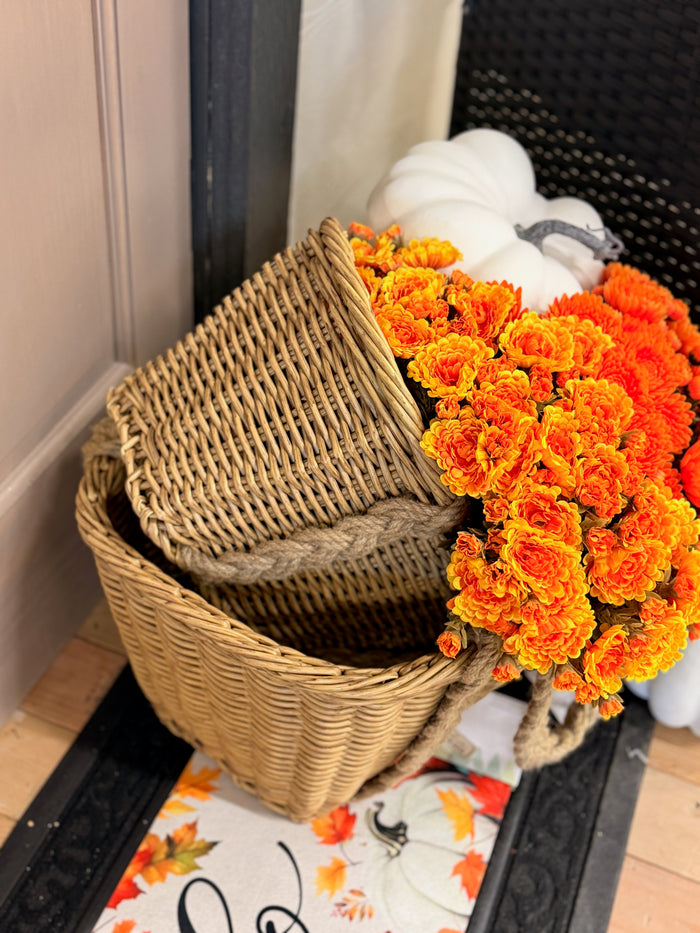Poly Weave Market Baskets - 2 Sizes