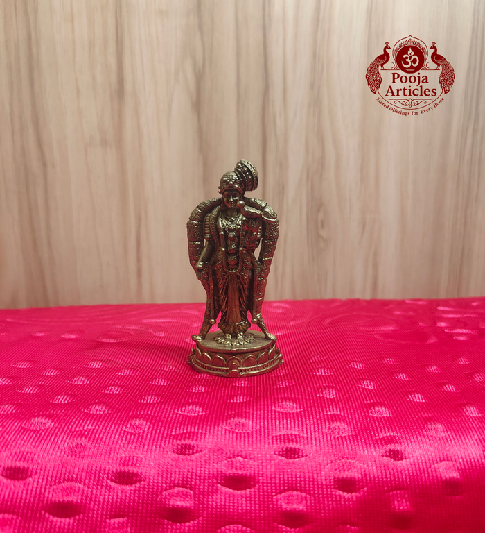Premium Brass Andal Idol 3.2 Inch
