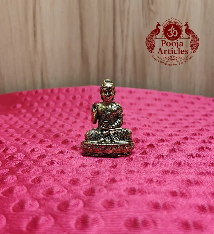 Premium Brass Buddha Idol 2 Inch