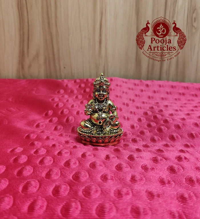 Premium Brass Kubera Idol 2.5 Inch