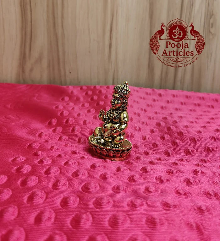 Premium Brass Kubera Idol 2.5 Inch