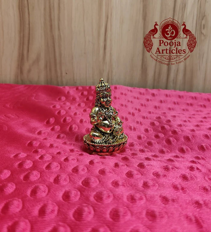Premium Brass Kubera Idol 2.5 Inch