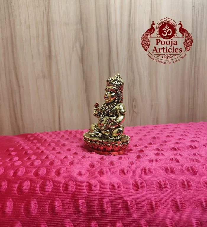 Premium Brass Kuberar Idol 3.5 Inch