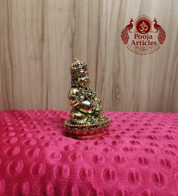 Premium Brass Kuberar Idol 3.5 Inch