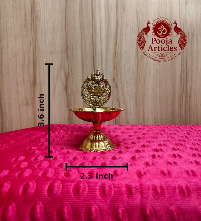 Premium Brass Lakshmi Vilaku 3.6 Inch