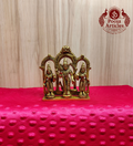 Brass Murugan Valli Deivanai Statue 4.2 Inch