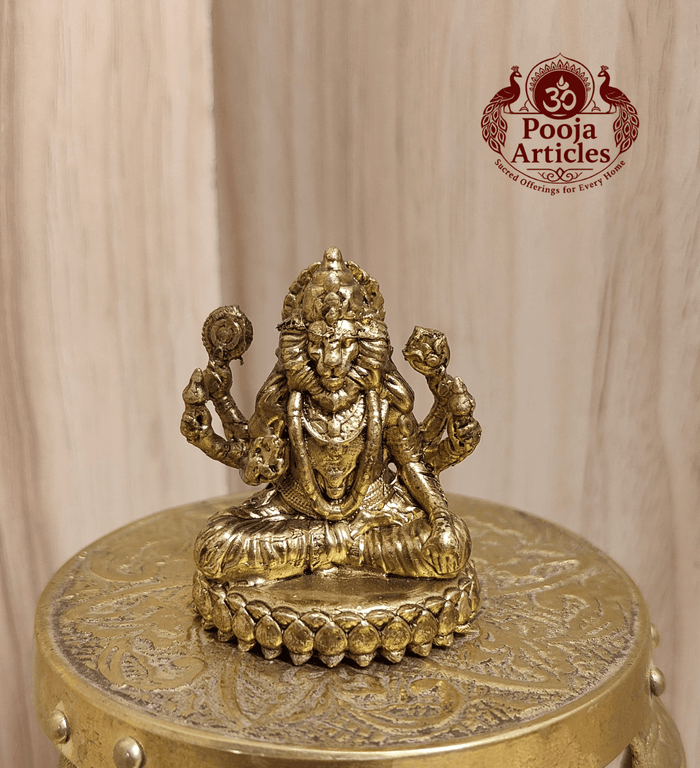 Premium Brass Narasimha Statue 1.7 Inch
