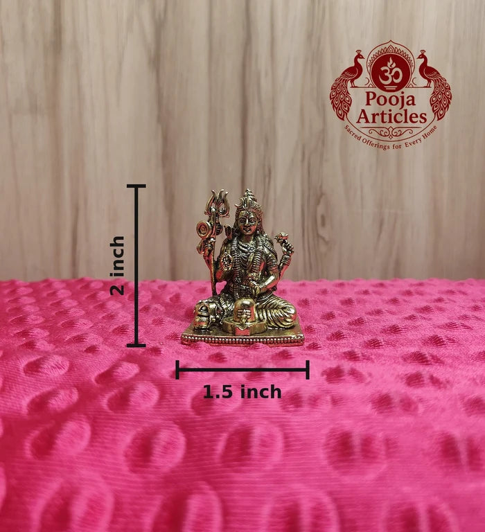 Premium Brass Shivan Idol 2 Inch
