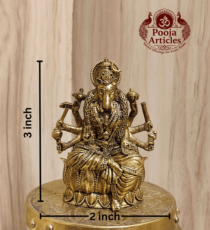 Premium Brass Varahi Amman Statue 3 Inch Pooja Articles