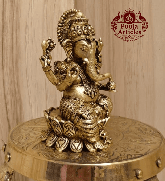 Premium Brass Vinayagar Statue 2.6 Inch