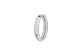Qudo silver stainless steel interchangeable basic ring for everyday gift from Magnolias Home Decor
