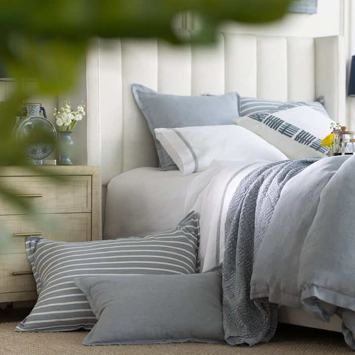 Rain Euro Pillow Blue 26X26