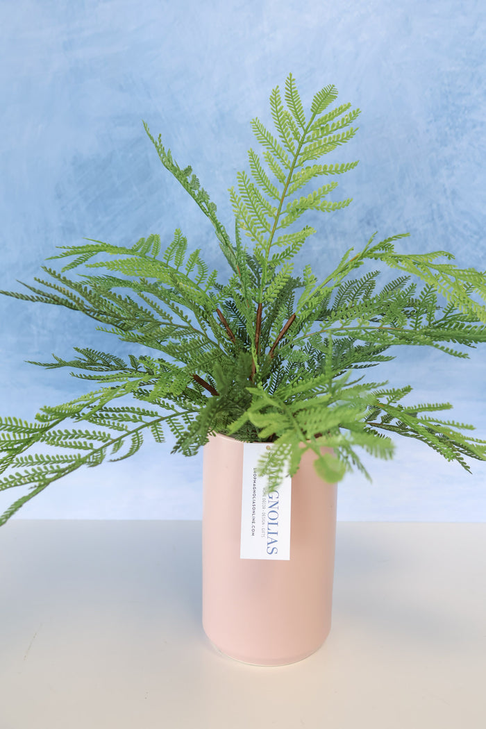 Silk green real touch family time fern bush outdoor safe for transitional everyday home decor from Magnolias Home Decor