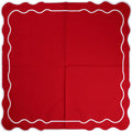 Red Placemat – Festive Cotton Holiday Table Accent - Villa Decor & Design