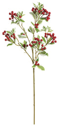Silk red snow on the mountain spray for farmhouse transitional everyday home decor from Magnolias Home Decor