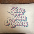 Retro Pillow - Zeta Tau Alpha