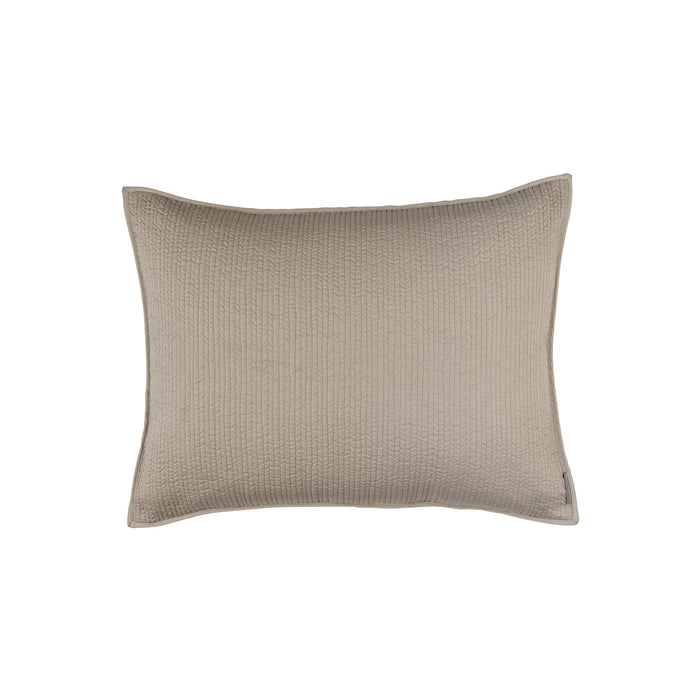 Retro Standard Pillow Dark Taupe S&S 20X26 (Old Dye Lot)