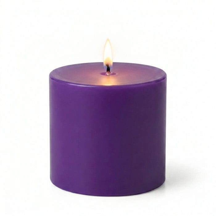 Richland 4" x 4" Purple Pillar Candles Set of 6