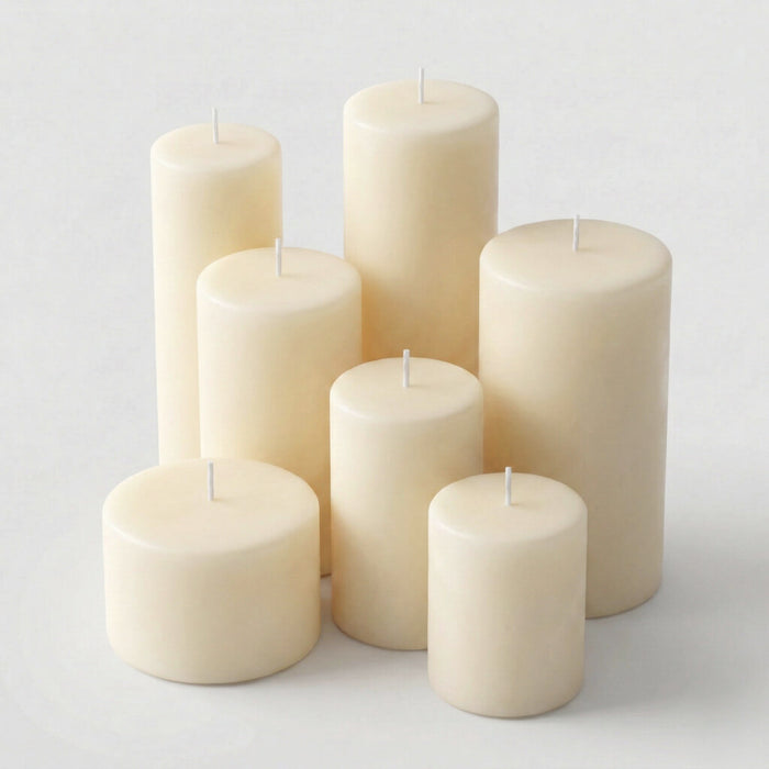 Richland 4" x 6" Ivory Pillar Candles Set of 6