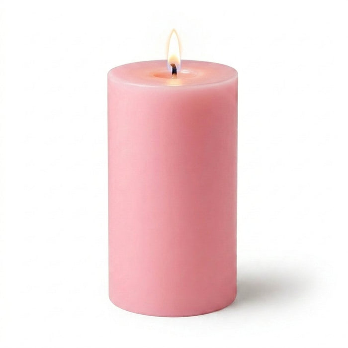 Richland 4" x 6" Pink Pillar Candle