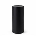 Richland 4" x 9" Black Pillar Candles Set of 6