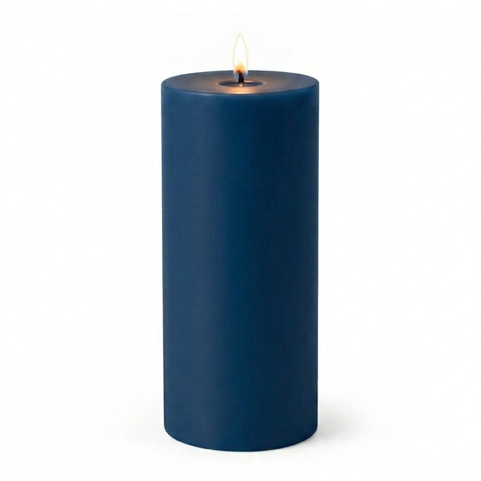Richland 4" x 9" Navy Blue Pillar Candles Set of 6