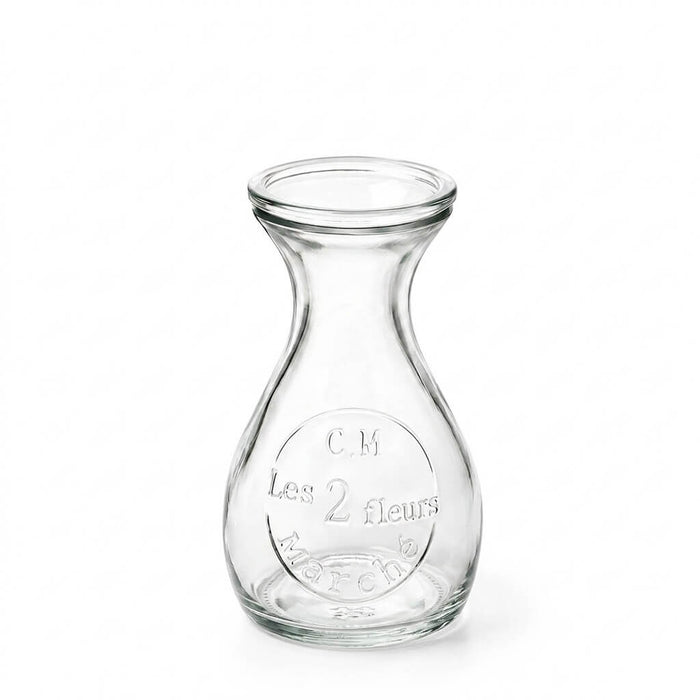 Clear Teardrop Glass Bud Vase