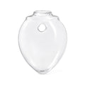 Clear glass Haven Wall Vase with a teardrop shape for wall mounting