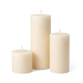 Richland Pillar Candles 3"x3", 3"x6" & 3"x9" Ivory Set of 18