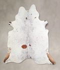 Salt and Pepper Brown Cowhide Rug #A33851