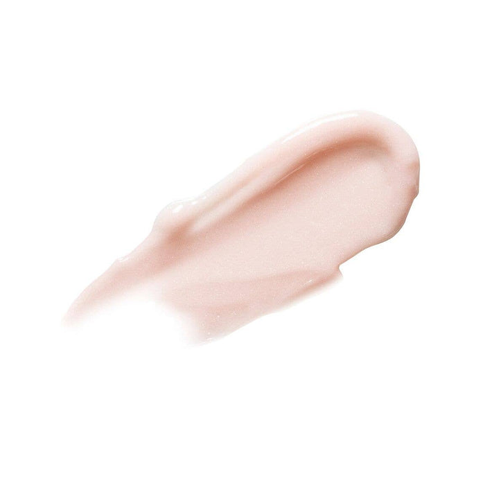 Beige cosmetic cream swatch on a white background