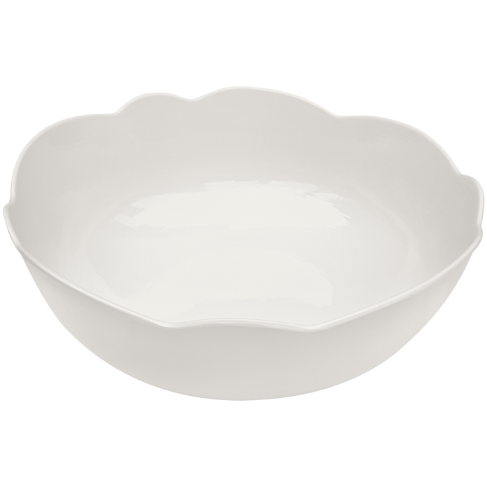 Scalloped Melamine Serving Bowl