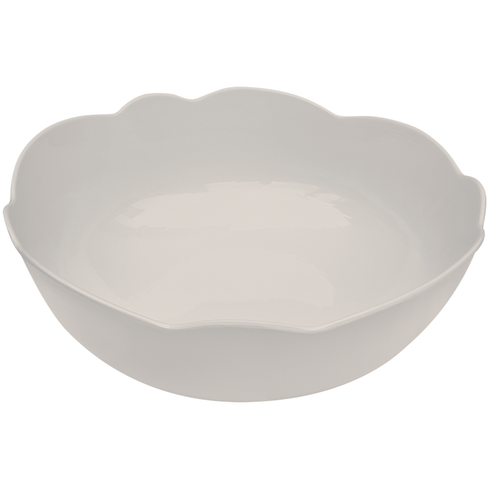 Scalloped Melamine Serving Bowl