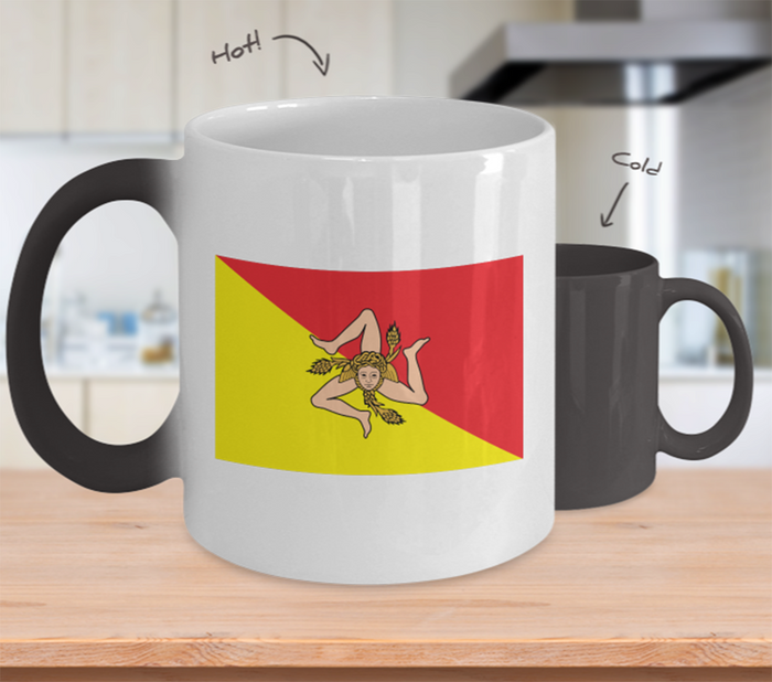 Sicilian Flag Color Changing Mug