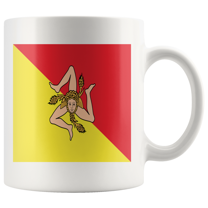 Sicilian Flag White 11oz Mug