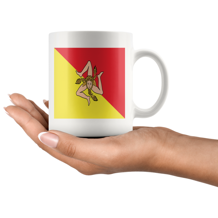 Sicilian Flag White 11oz Mug