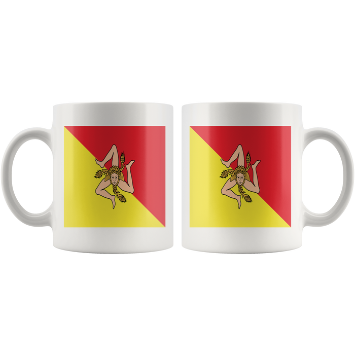 Sicilian Flag White 11oz Mug