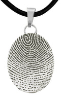 Silver Infinity Fingerprint Pendant - IUINFP104