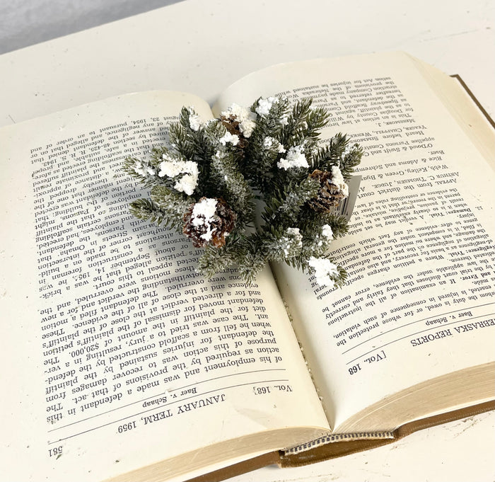 Snowy Mini Cone Candle Ring