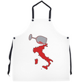 Spilled Wine Italian Apron white