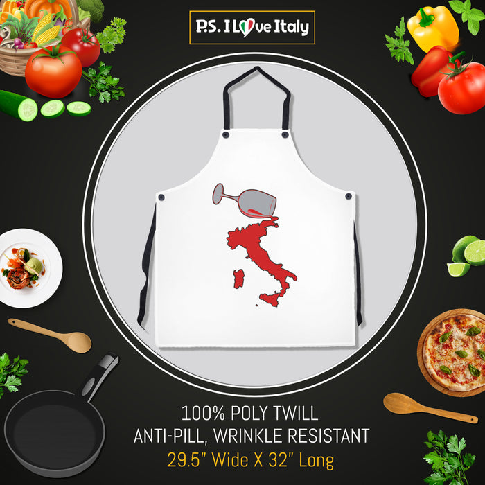 Spilled Wine White Apron