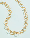 Spartina Splash Daufuskie Island gold oval link necklace tarnish free for everyday gift from Magnolias Home Decor