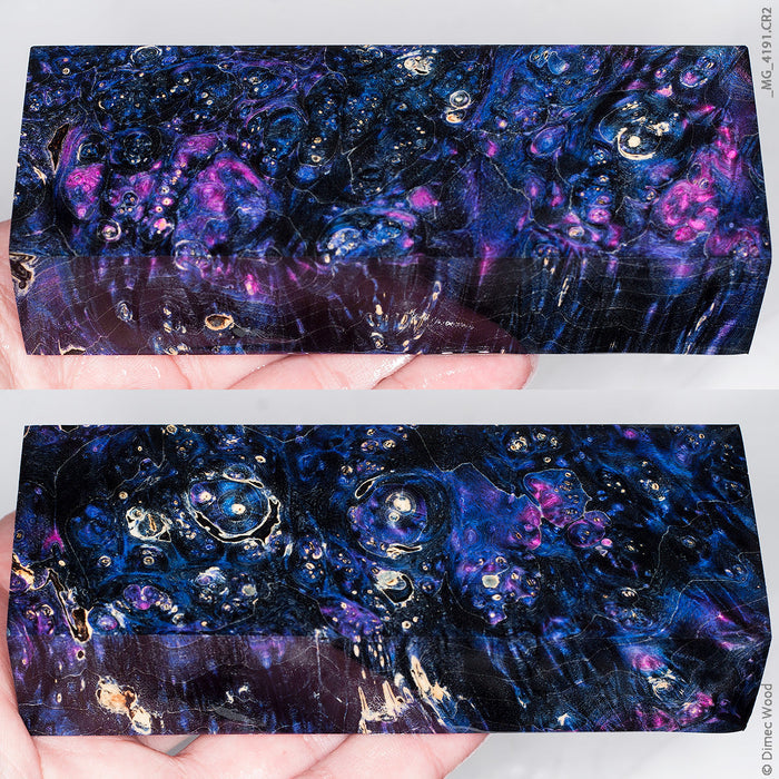 Stabilized box elder burl wood block