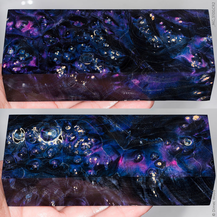 Stabilized box elder burl wood block