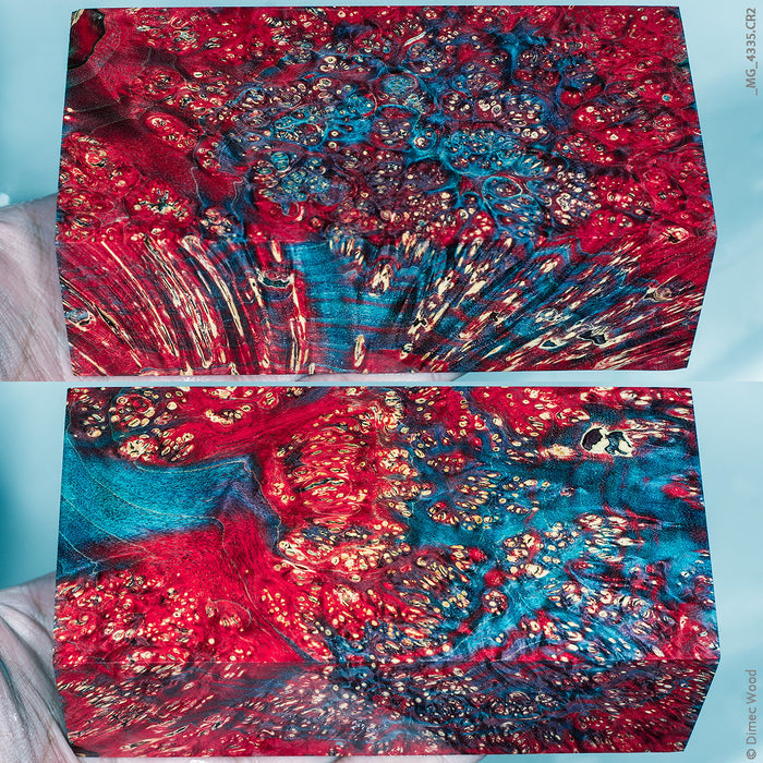 Stabilized box elder burl wood block