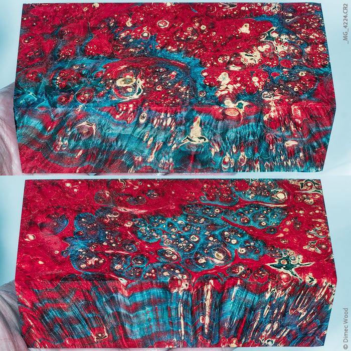 Stabilized box elder burl wood block