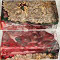 Stabilized hybrid wood box elder burl block